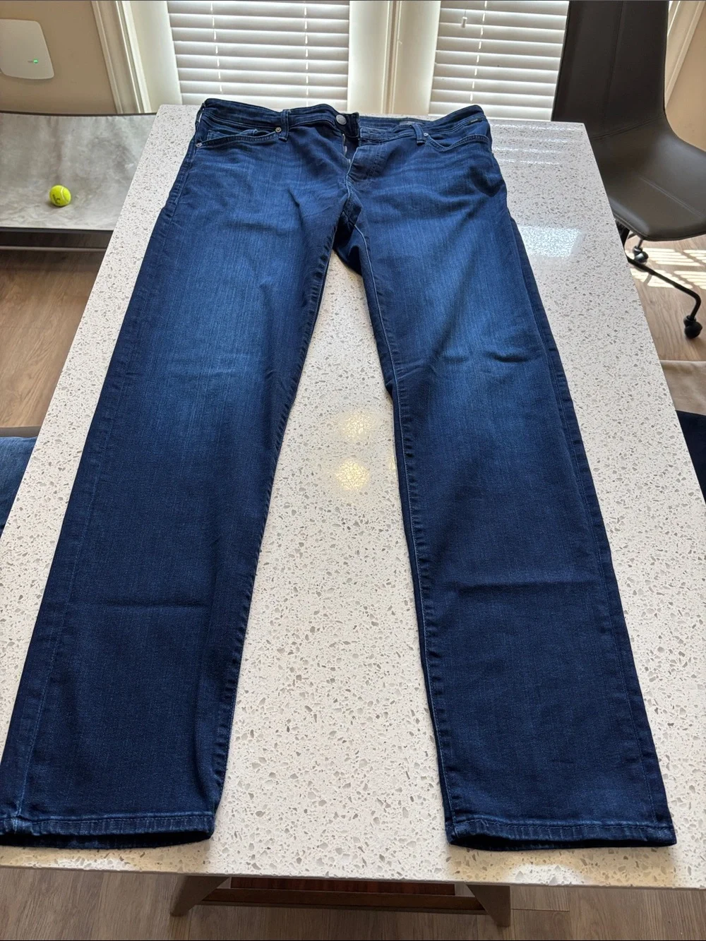 Mavi Men's 38x34 Straight Jeans in Deep Blue Denim